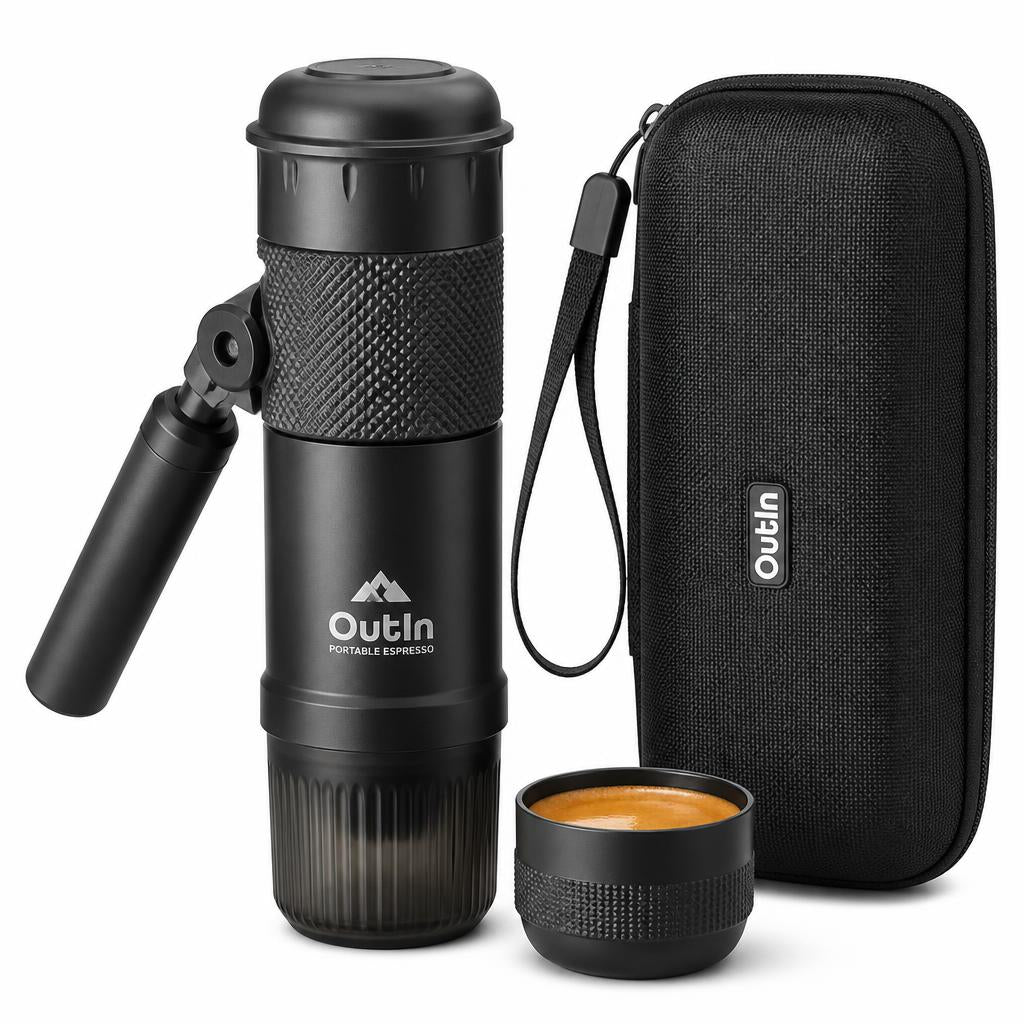 Cafetera espresso portátil con estuche